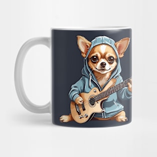 Chihuahua Playing Guitar Mug